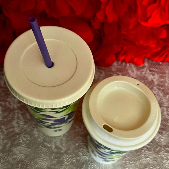NWT🌿Starbucks Spring 2025 Earth Day Plastic Venti Cold, Grande Hot Reusable Cups - Picture 4 of 5